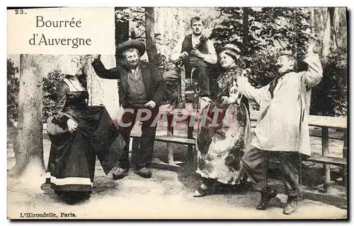 Ansichtskarte AK Bourree d&#39Auvergne Folklore Danse