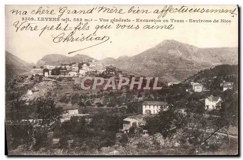 Cartes postales Levens Vue Generale Excursion En Tram Environs De Nice