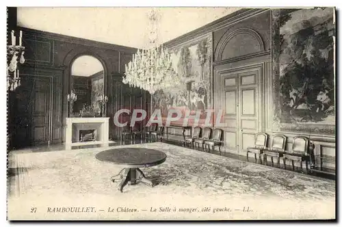 Cartes postales Rambouillet Le Chateau La Salle A Manger Cote Gauche