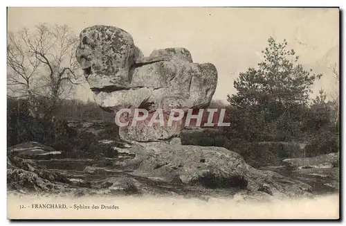 Cartes postales Franchard Sphinx Des Druides