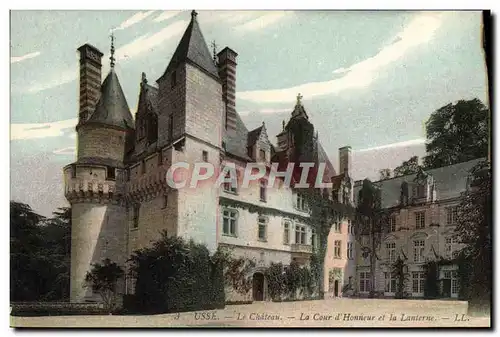 Cartes postales Usse Le Chateau La Cour d&#39Honneur Et La Lanterne