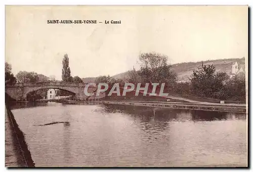 Cartes postales Saint Aubin Sur Yonne Le Canal