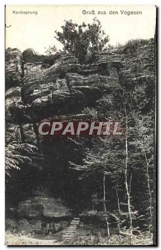 Cartes postales Karlssprung Gruss aus Den Vogesen