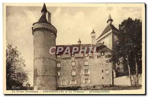 Cartes postales La Creuse Touristique Chenerailles Et Ses Chateaux Etangsannes