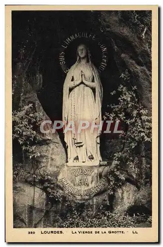 Cartes postales Lourdes La Vierge De La Grotte