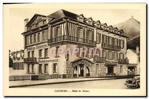 Cartes postales Lourdes Hotel De Nevers Restaurant