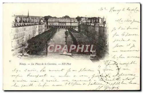 Cartes postales Nancy La Place De La Carriere