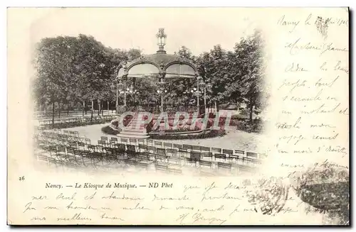 Cartes postales Nancy Le Kiosque De Musique