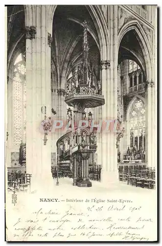 Ansichtskarte AK Nancy Interieur De l&#39Eglise Saint Epvre