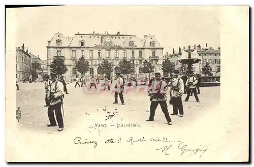 Cartes postales Nancy L&#39Academie Soldats Militaria