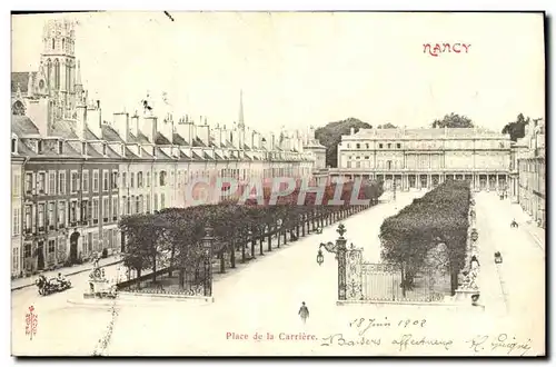 Cartes postales Nancy Place De La Carriere