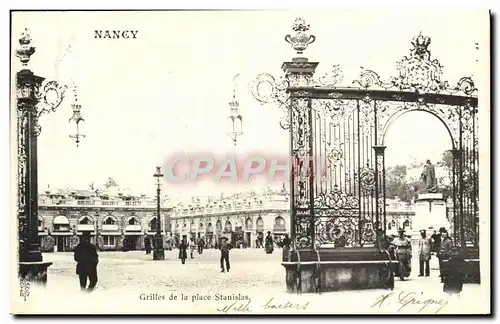 Cartes postales Nancy Grilles De La Place Stanislas