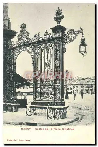 Cartes postales Nancy Grilles De La Place Stanislas