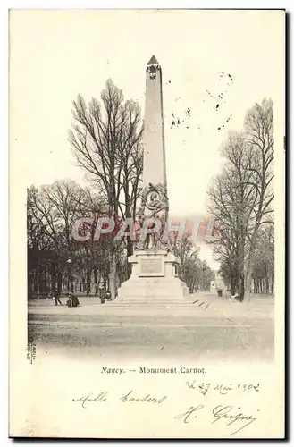 Cartes postales Nancy Monument Carnot