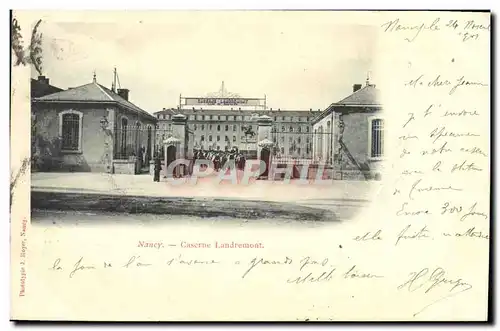 Cartes postales Nancy Caserne Landremont Militaria