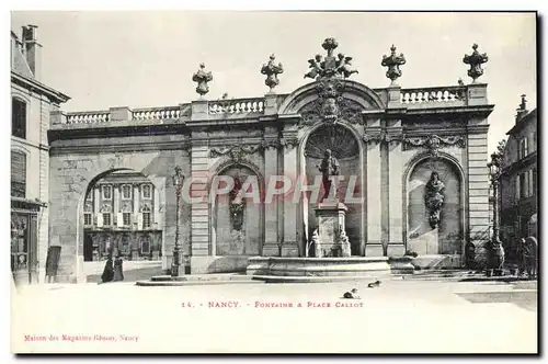 Cartes postales Nancy Fontaine & Place Callot