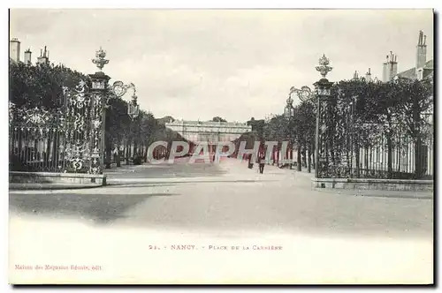 Cartes postales Nancy Place De La Carriere