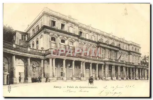 Cartes postales Nancy Palais Du Gouvernement Velo