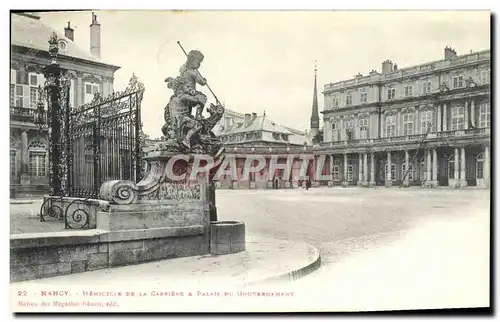 Ansichtskarte AK Nancy Hemicycle De La Carriere & Palais Du Gouvernement