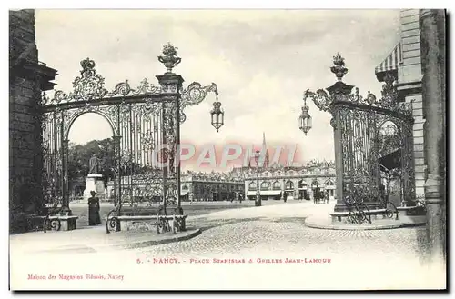 Cartes postales Nancy Place Stanislas Grilles Jean Lamour