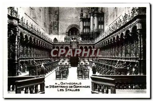 Cartes postales moderne Cathedrale De St Bertrand De Comminges Les Stalles Orgue