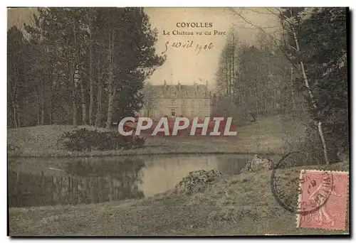 Cartes postales Coyolles Le Chateau Vu Du Parc