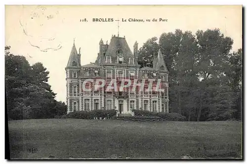 Cartes postales Brolles Le Chateau Vu Du Parc