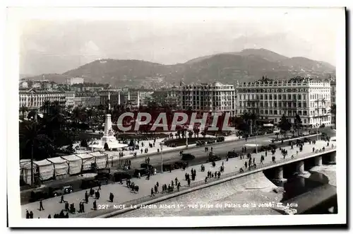 Ansichtskarte AK Nice Le Jardin Albert Vue Prise Du Palais De La Jetee