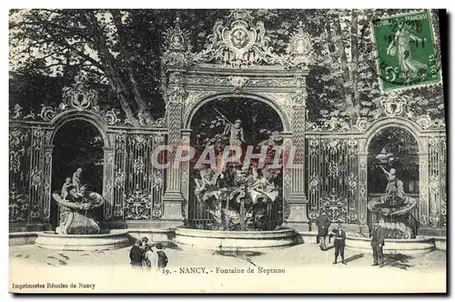 Cartes postales Nancy Fontaine De Neptune