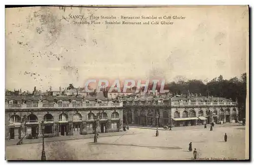 Ansichtskarte AK Nancy Place Stanislas Restaurant Stanislas Et Cafe Glacier