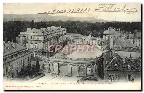 Cartes postales Nancy Hemicycle De La Carriere Palais Du gouvernement