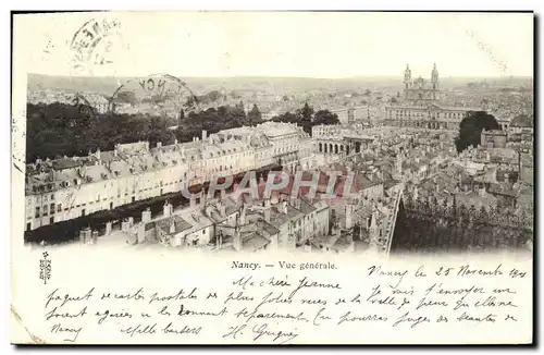 Cartes postales Nancy Vue Generale