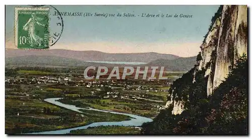 Cartes postales Annemasse Vue Du Saleve L&#39ARce Et Le Lac De Geneve