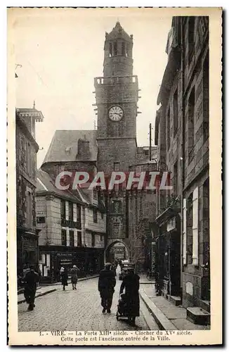 Cartes postales Vire La Porte Clocher Du 15eme Cette Porte Est l&#39ancienne Entree De LA Ville