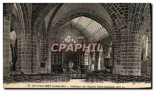 Cartes postales Batz Sur Mer Interieur De l'Eglise Saint Guenole