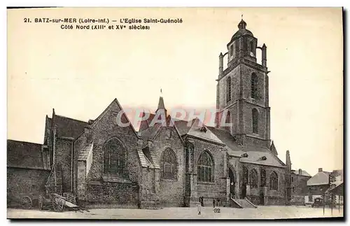 Ansichtskarte AK Batz Sur Mer L&#39Eglise Saint Guenole Cote Nord