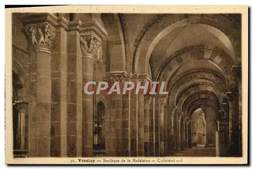 Ansichtskarte AK Vezelay Basilique De La Madeleine Collateral Sud