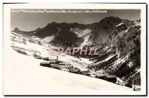 Cartes postales moderne St Veran en hiver Tete de Longet