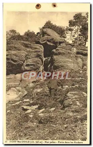 Cartes postales Mont Ste Odile Mur Palen Porte Dans Les Rochers