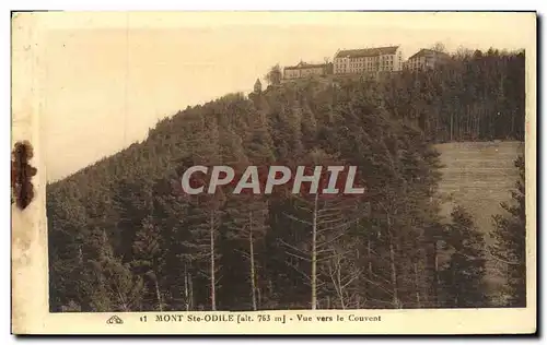 Cartes postales Mont Ste Odile Vue Vers Le Couvent