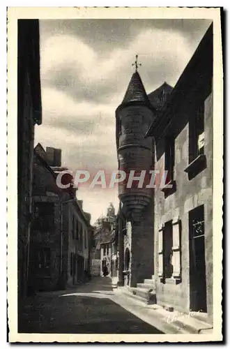 Ansichtskarte AK Aubusson Rue Vieille Maison Corneille Et Tour De l&#39Horloge