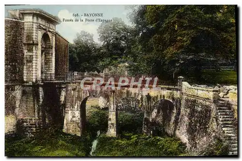 Cartes postales Bayonne Fosses De La Porte d'Espagne