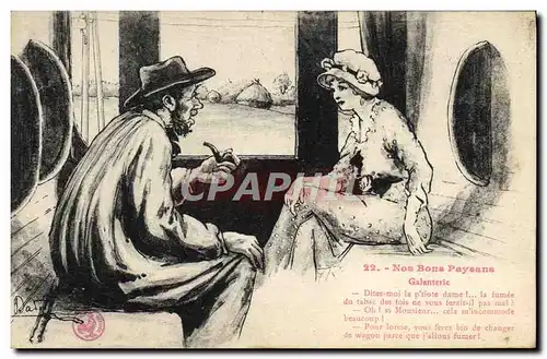 Cartes postales Nos Bons Paysans Galanterie Folklore