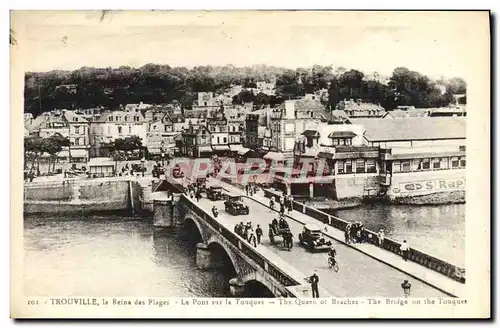 Ansichtskarte AK Trouville La Reine Des Plages Le Pont Sur La Touques