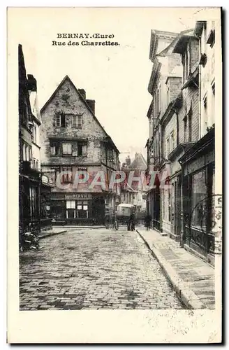 Ansichtskarte AK Bernay Rue des Charrettes