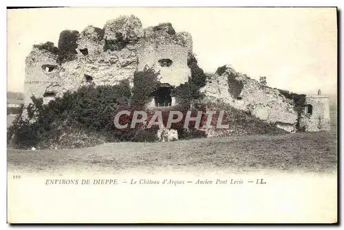 Cartes postales Environs De Dieppe Le Chateau d&#39arquest Ancien Pont Levis