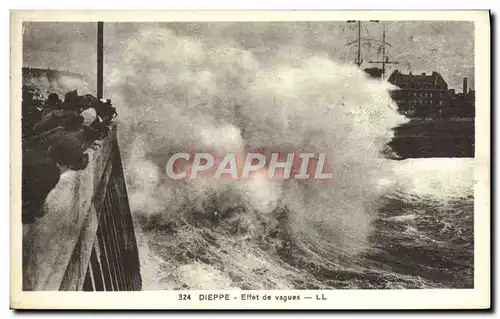 Cartes postales Dieppe Effet de vagues