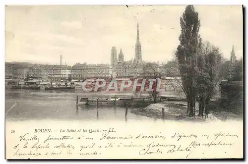 Cartes postales Rouen La Seine et les Quais