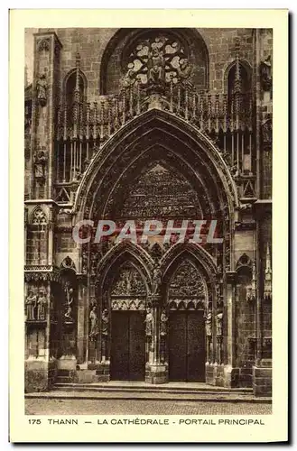 Ansichtskarte AK Thann La Cathedrale Portail Principal