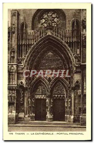 Cartes postales Thann La Cathedrale Portail Principal